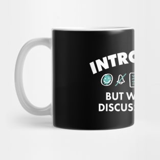 Introverted but Willing to Discuss Self-Care (Light) Mug